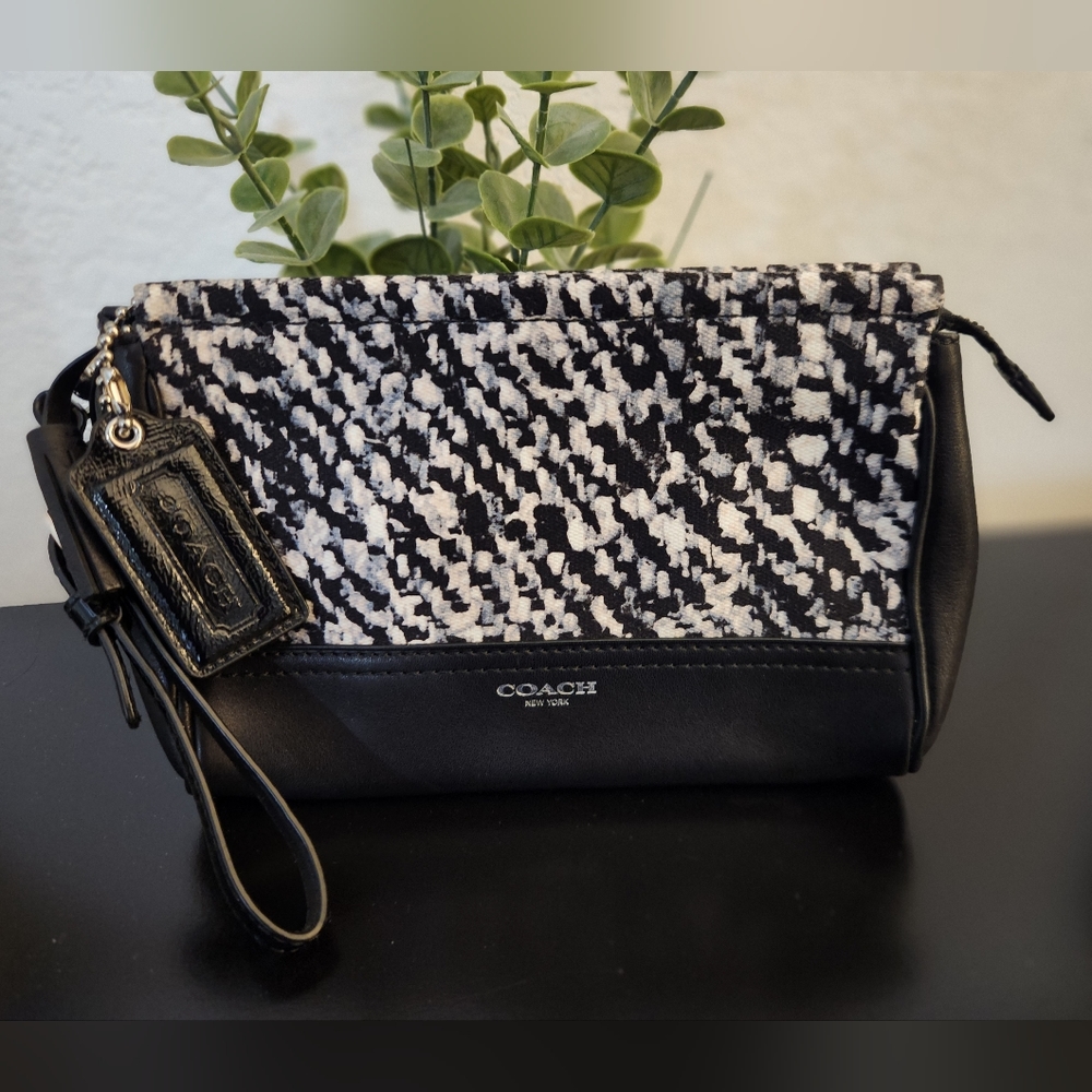 Coach Legacy Donegal Print Wristlet.